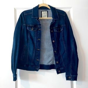 Sonoma, sz S, Dark Blue Denim Jacketw/ Bronze Buttons